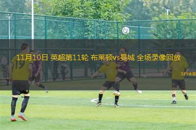 11月10日 英超第11輪 布萊頓vs曼城 全場錄像回放