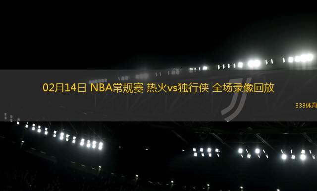 02月14日 NBA常規(guī)賽 熱火vs獨行俠 全場錄像回放