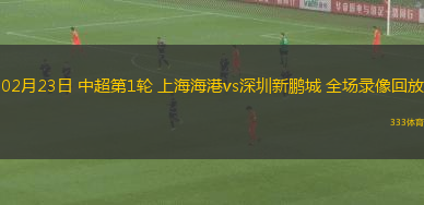 02月23日 中超第1輪 上海海港vs深圳新鵬城 全場錄像回放